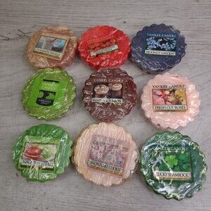 Yankee Candle Assorted Wax Melt Tart Lot of 9 NEW NOS